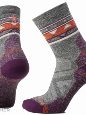 Must-Have Smartwool Hike Light Cushion Zig Zag Valley Mid Crew dámské ponožky, ash/charcoal