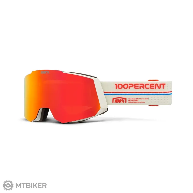 Finální Výprodej 100% SNOWCRAFT brýle, launch/mirror red lens