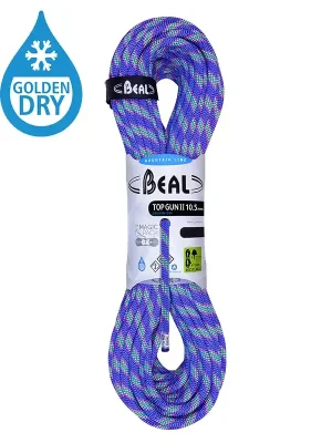 Koupit Online BEAL dynamické lano Top Gun II Golden Dry 10.5mm 50 m