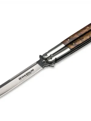 Rychlé Dodání Böker nůž Magnum Balisong Large Wood 06EX405