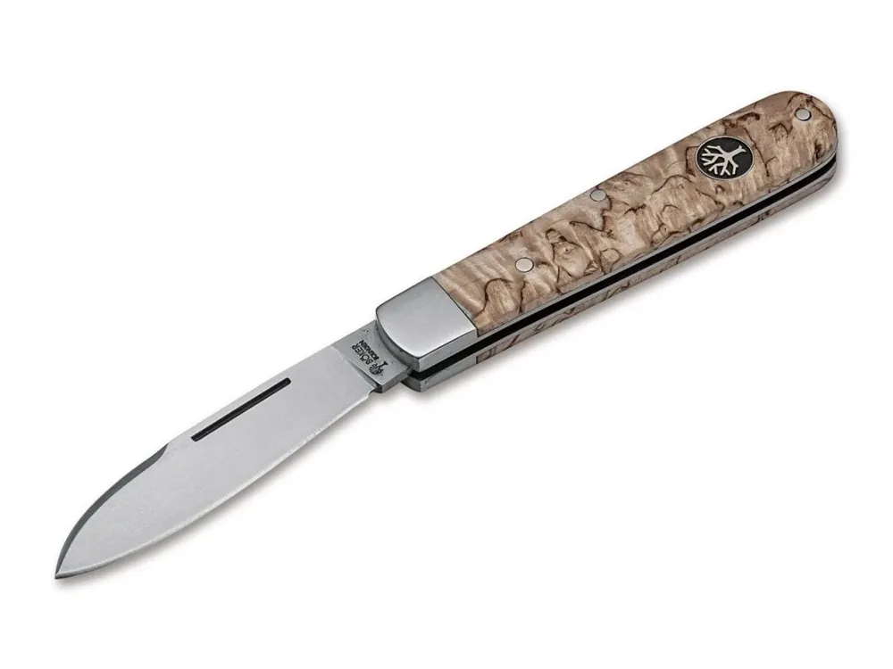 Böker Nůž Kapesní Barlow Prime Curly Birch 111942 Časově Omezené