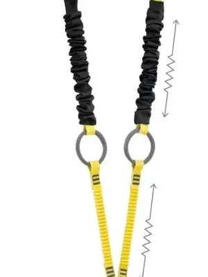 Časově Omezené Petzl Absorbica-Y Tie Back 150 cm - s Karabinami Mgo + Bm´D