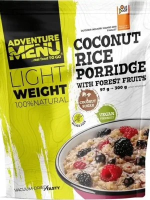 Objednat Nyní Adventure menu Rýžovo-kokosová kaše s lesním ovocem 97g