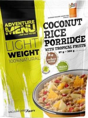 Adventure menu Rýžovo-kokosová kaše s tropickým ovocem 97g Speciální Cena