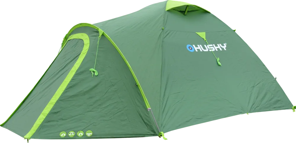 Nejlepší Volba Husky Stan Outdoor Bizon 4 Plus sv. zelená