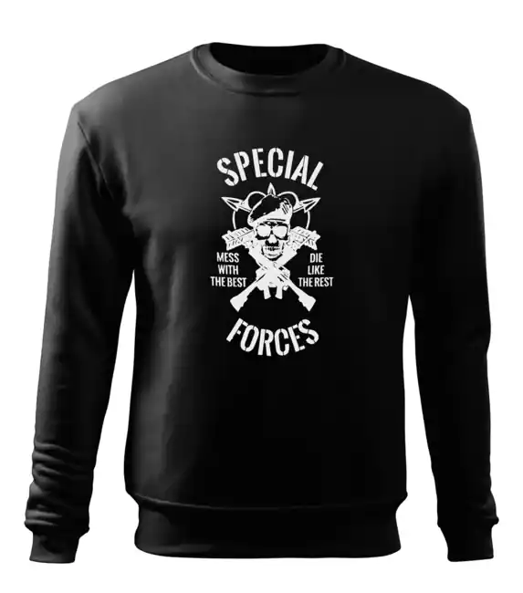 DRAGOWA pánská mikina special forces, černá 300g / m2 Akční Cena