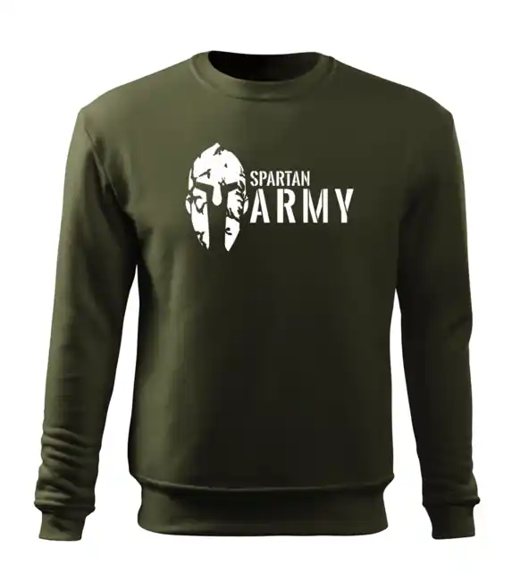 DRAGOWA pánská mikina spartan army, oliv 300g / m2 Cenově Výhodný