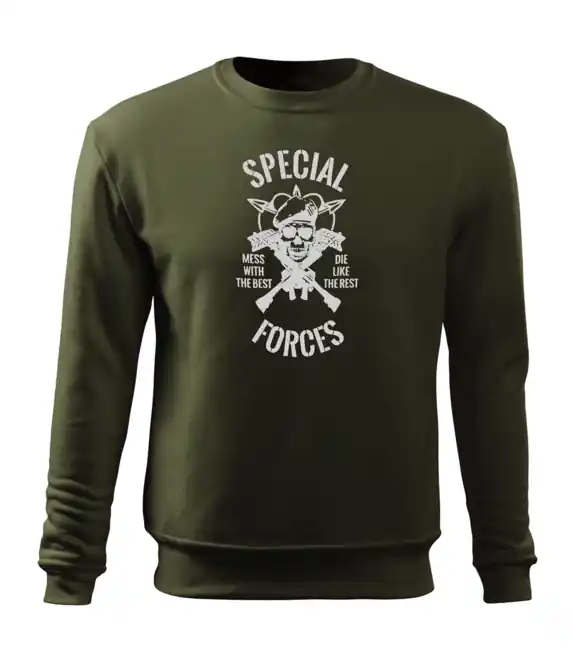 Odeslání Ihned DRAGOWA pánská mikina special forces, oliv 300g / m2