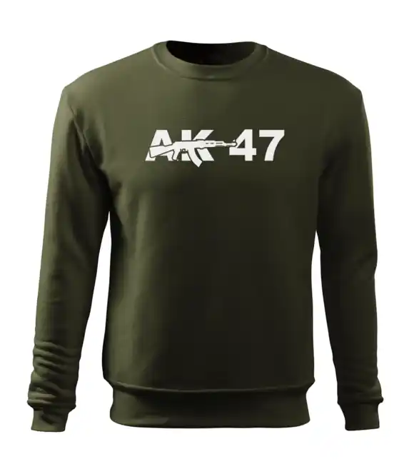 Novinka DRAGOWA pánská mikina AK-47, oliv 300g / m2