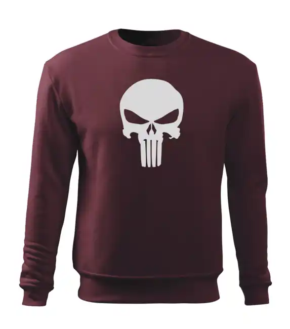 Výhodná Nabídka DRAGOWA pánská mikina punisher, rudá 300g / m2