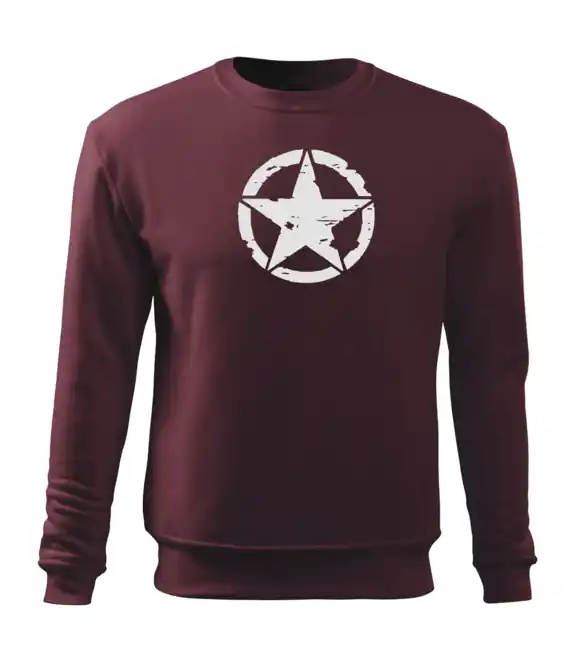 Hit Sezóny DRAGOWA pánská mikina star, rudá 300g/m2
