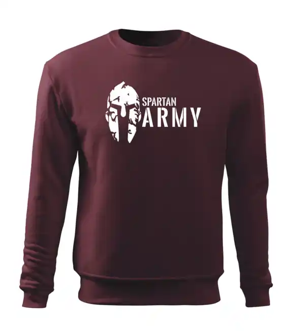 DRAGOWA pánská mikina spartan army, rudá 300g/m2 Přímo Od Výrobce