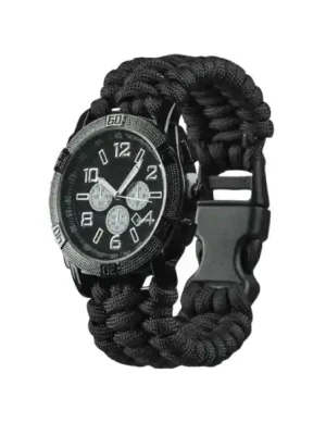 Akční Cena Mil-tec Army Paracord hodinky, černé