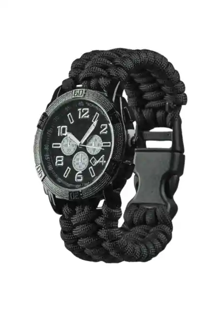 Akční Cena Mil-tec Army Paracord hodinky, černé