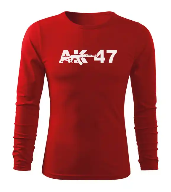 DRAGOWA Fit-T tričko s dlouhým rukávem ak47, červená 160g / m2 Nejlepší Cena