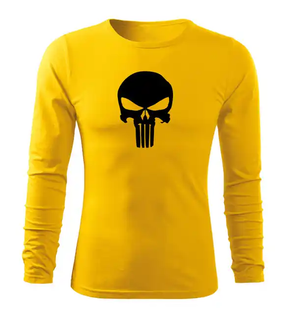 DRAGOWA Fit-T tričko s dlouhým rukávem Punisher žlutá, 160g / m2 Nejlepší Cena