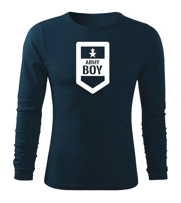 DRAGOWA Fit-T tričko s dlouhým rukávem army boy, tmavě modrá 160g / m2 Odeslání Ihned