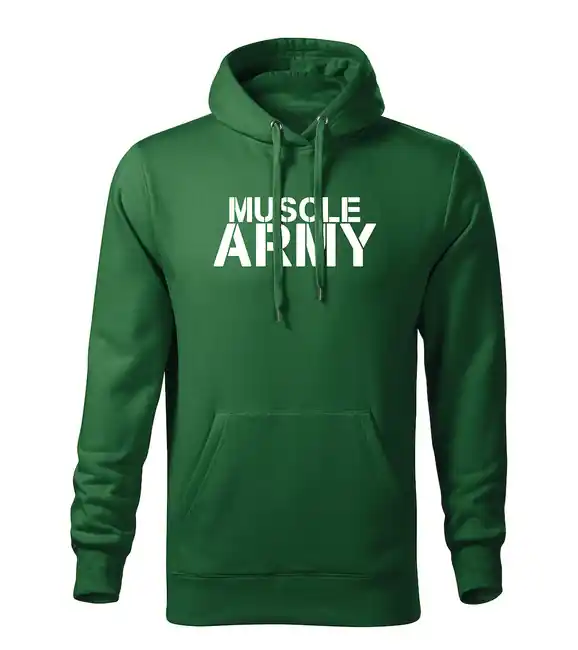 DRAGOWA pánská mikina s kapucí muscle army, zelená 320g / m2 Objednat Nyní