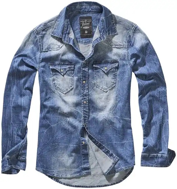 Brandit Riley denim košile, modrá Časově Omezené
