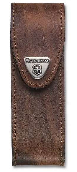 Vrácení Zdarma Victorinox pouzdro kožené - dlouhé hnědé do 111mm