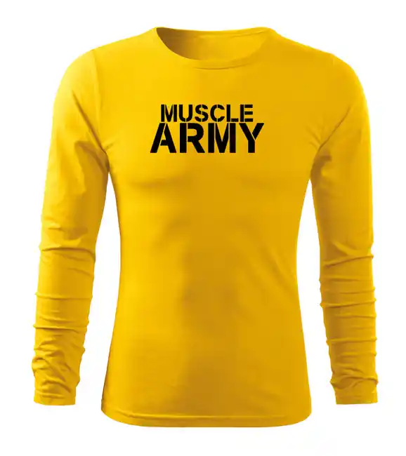 Super Cena DRAGOWA Fit-T tričko s dlouhým rukávem muscle army, 160g / m2