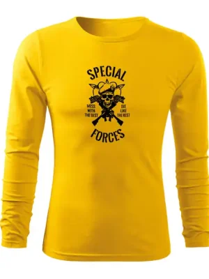 Levný DRAGOWA Fit-T tričko s dlouhým rukávem special forces, 160g / m2