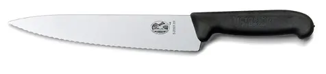 Cenový Hit Kuchařský nůž Victorinox fibrox, vroubkovaná čepel, černý