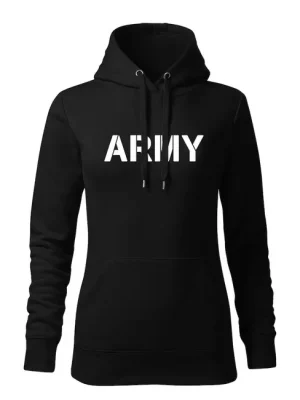 Must-Have DRAGOWA dámská mikina s kapucí army, černá 320g / m2