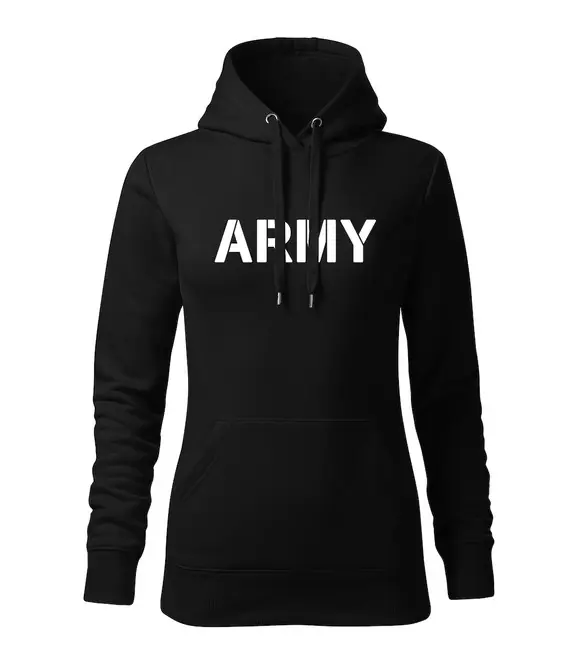 Must-Have DRAGOWA dámská mikina s kapucí army, černá 320g / m2