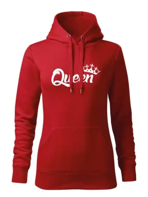 Časově Omezené DRAGOWA dámská mikina s kapucí queen, červená 320g/m2