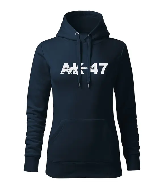 DRAGOWA dámská mikina s kapucí ak47, tmavě modrá 320g/m2 Kup Teď