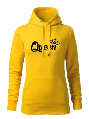 Dokud Zásoby Vydrží DRAGOWA dámská mikina s kapucí queen, žlutá 320g/m2