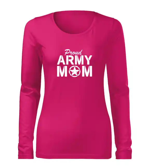 DRAGOWA Slim dámské tričko s dlouhým rukávem army mom, růžová 160g / m2 Objednat Nyní