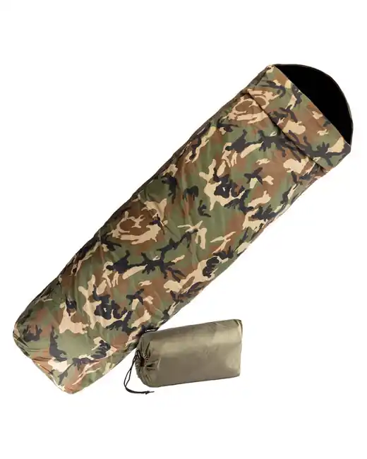 Mil-tec nepromokavý třívrstvý potah na spacák, woodland Cenový Hit