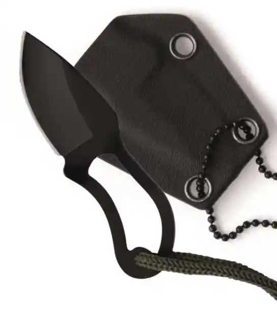Nakupujte Hned Mil-tec nůž na krk s pouzdrem Kydex, černý 9cm