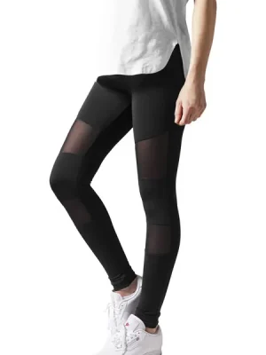 Urban Classics dámské Tech Mesh legíny, černé Expresní Doručení