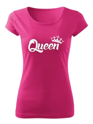 Poslední Šance DRAGOWA dámské tričko queen, růžová 150g/m2