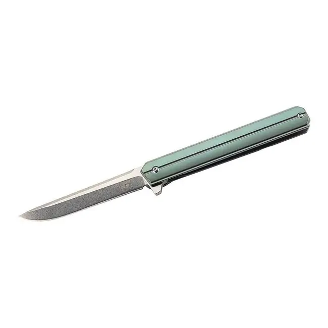Jednoruční kapesní nůž Herbertz slim 9 cm, titan, zelená povrchová úprava Odeslání Ihned