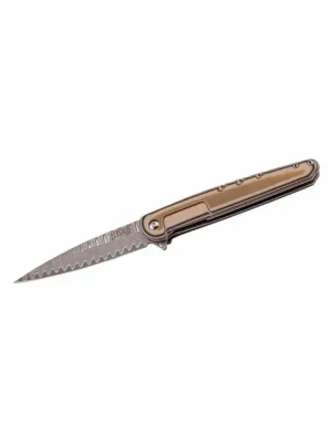 Značkový Jednoruční kapesní nůž Herbertz Selektion Damast Spike 9,5cm, damašek, G10