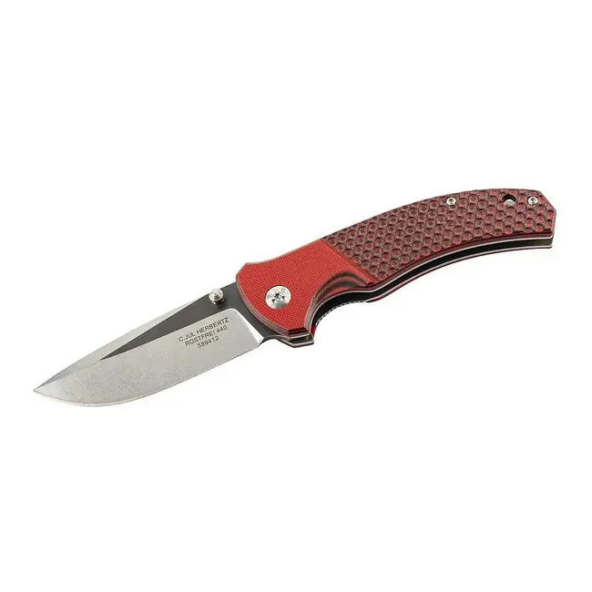 Jednoruční kapesní nůž Herbertz 9cm, G10, červeno-černá barva Finální Výprodej