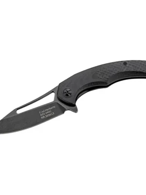 Jednoruční kapesní nůž Herbertz 9,5 cm, texturovaná G10, černá barva Jen Po Omezenou Doba