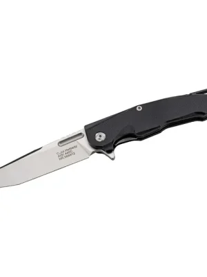 Jednoruční kapesní nůž Herbertz 9,7 cm, texturovaná G10, černá barva Nejlepší Cena