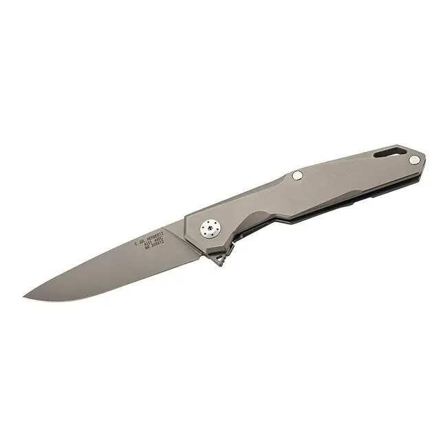 Jednoruční kapesní nůž Herbertz Einhandmesser, 9 cm, titanová barva. Jen Po Omezenou Doba