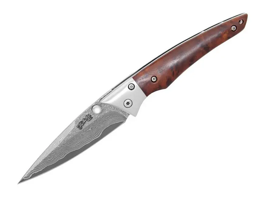 Kapesní nůž Herbertz Einhandmesser Damast 8cm hnědý Nejprodávanější
