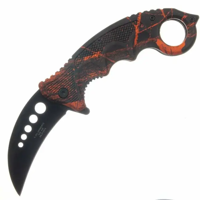 Kapesní nůž Herbertz 8 cm, červeno-černý, polymer Zlevněný
