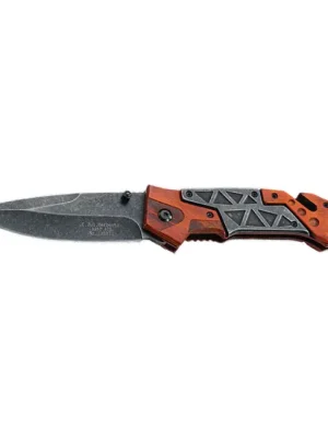 Záchranářský nůž Herbertz 9,2 cm, dřevo Pakka, nerezová ocel, Stonewash Tovární Cena