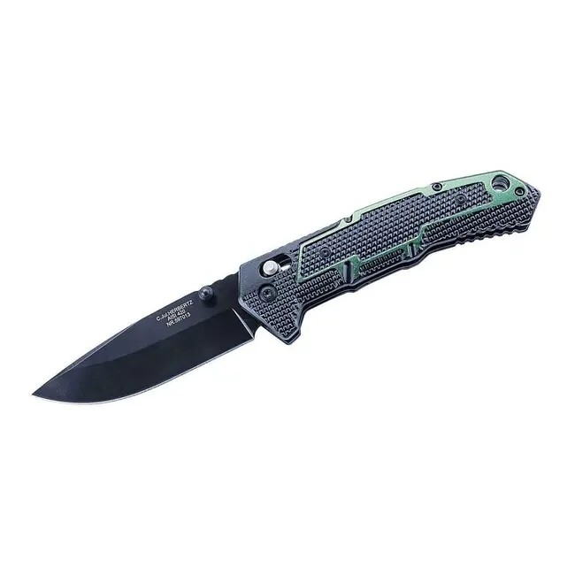 Jednoruční kapesní nůž Herbertz 9,4 cm Axis Lock, hliníková konstrukce, černo-zelená barva Hit Sezóny