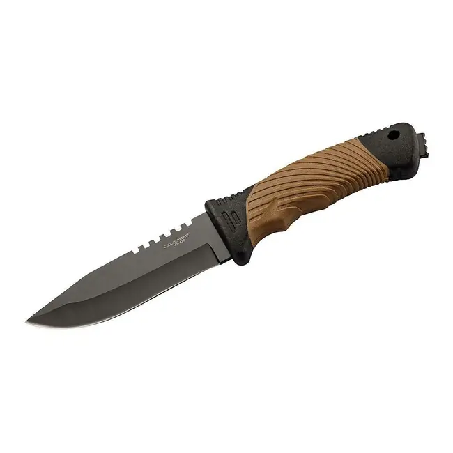 Hit Sezóny Opaskový nůž Herbertz, 11,7 cm, plast-guma, černohnědý