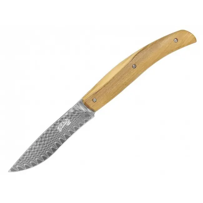 Kapesní nůž Herbertz Damast Olive 8,5cm dřevo Pakka Výprodej