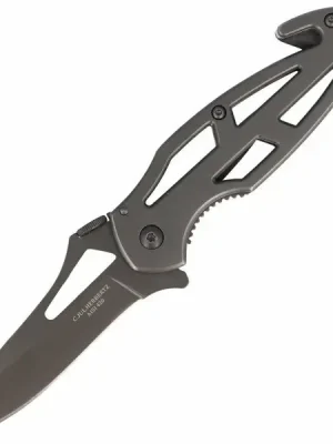 Akce Jednoruční záchranářský nůž Herbertz 8,2cm, matná nerezová ocel